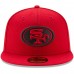 Men's San Francisco 49ers New Era Scarlet Alternate Logo Omaha 59FIFTY Fitted Hat 2539418